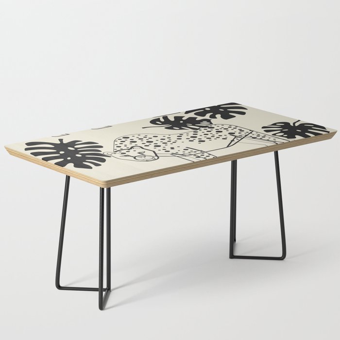 Cheetahs Monstera 4 Coffee Table Gallery Image 1