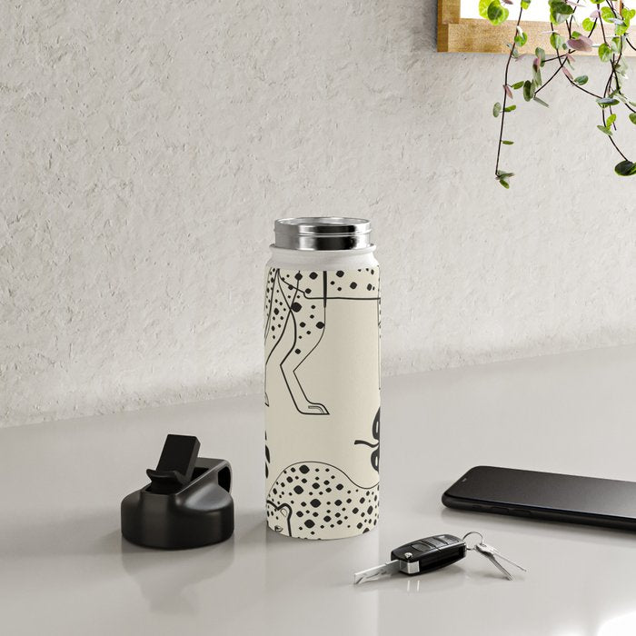 Cheetahs Monstera 4 Water Bottle Gallery Image 4