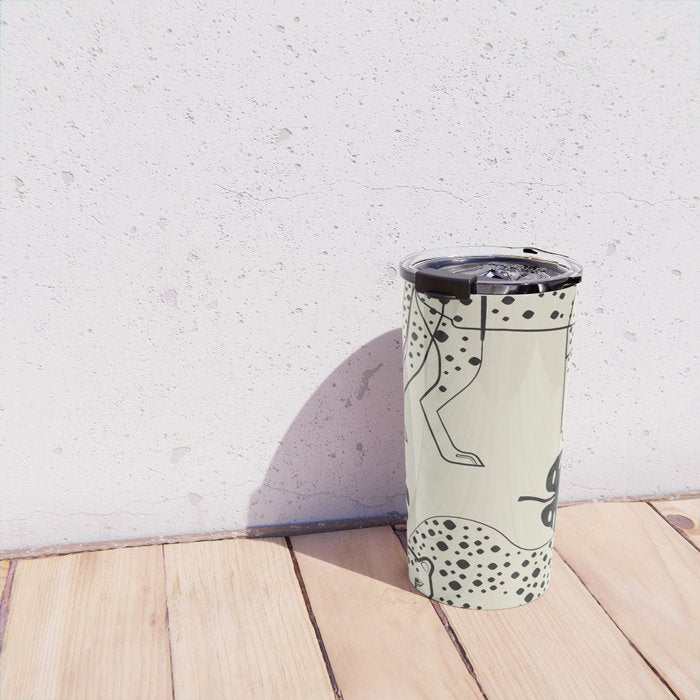 Cheetahs Monstera 4 Travel Mug Gallery Image 4