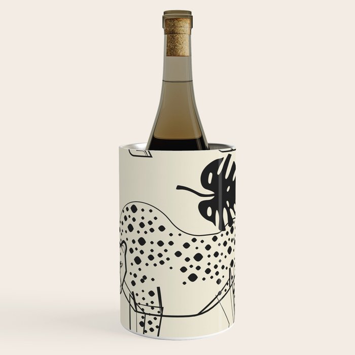 Cheetahs Monstera 4 Wine Chiller Gallery Image 1