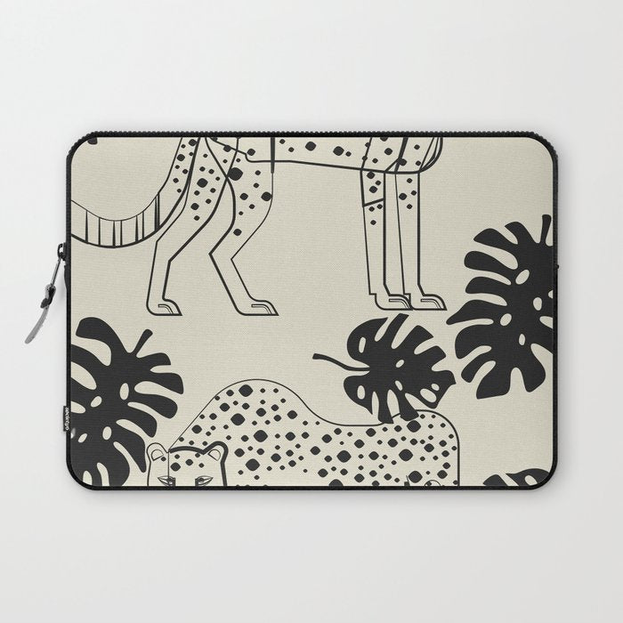 Cheetahs Monstera 4 Laptop Sleeve Gallery Image 1