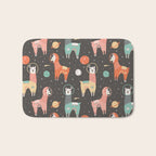 Astronaut Llamas in Space Bath Mat Gallery Image 1