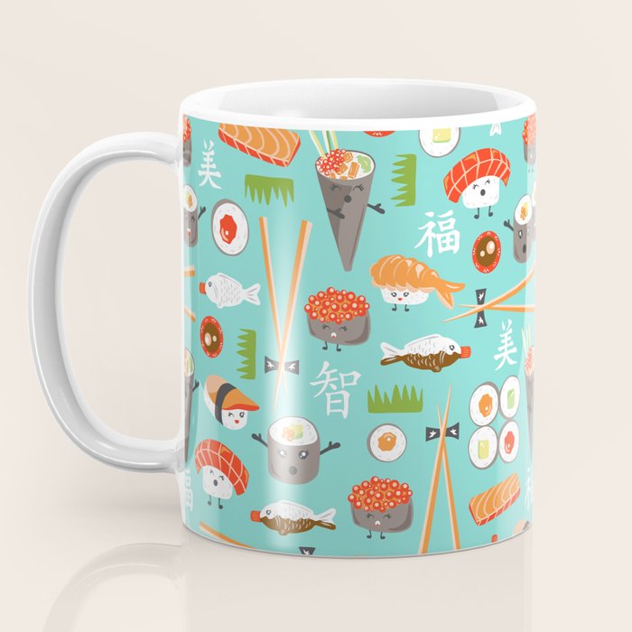 Happy Sushi Coffee Mug Gallery Image 3