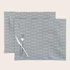 Dragonfly Pattern IX Soft Blue Placemat Gallery Image 1
