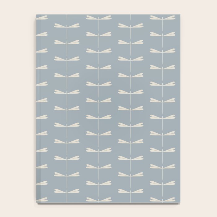 Dragonfly Pattern IX Soft Blue Notebook Gallery Image 4