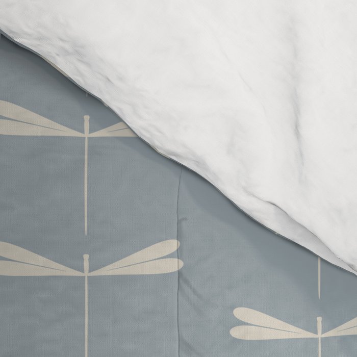 Dragonfly Pattern IX Soft Blue Comforter Gallery Image 4