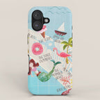 Anna Maria Island Map iPhone Case Gallery Image 1
