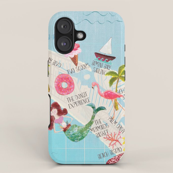 Anna Maria Island Map iPhone Case Gallery Image 1