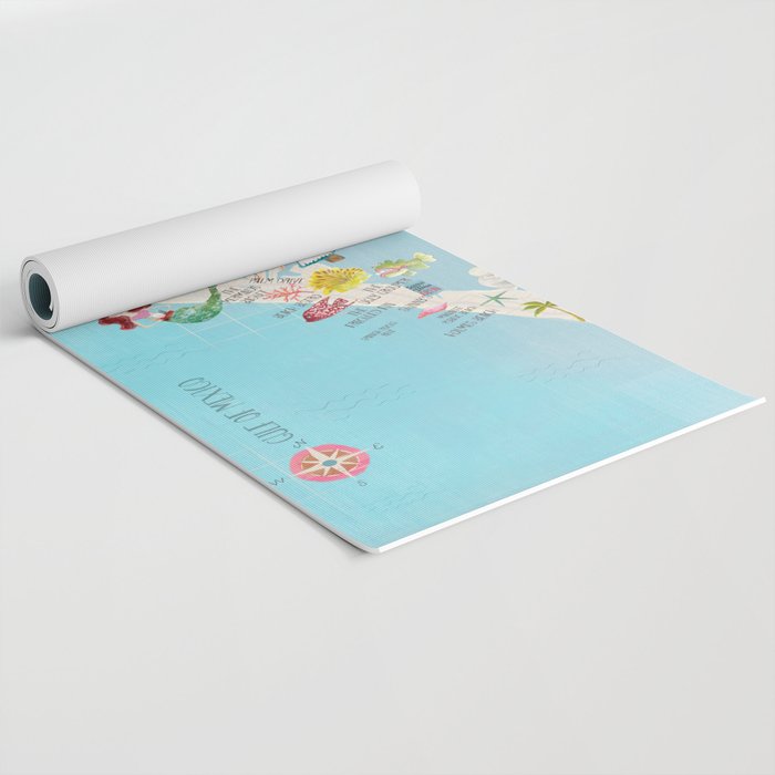 Anna Maria Island Map Yoga Mat Gallery Image 2