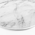 Elegant chic white gray silver glitter marble Bath Mat Gallery Image 3