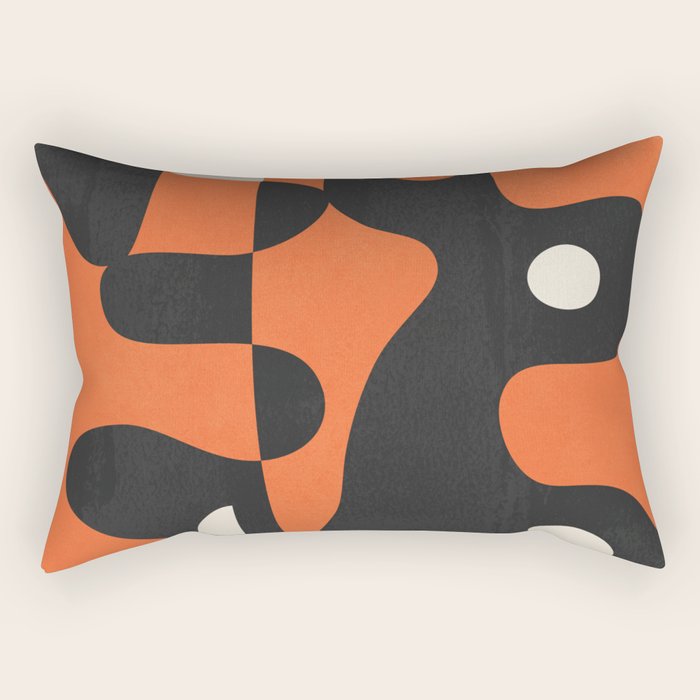 Modern Abstract Art Motion 2 Rectangular Pillow Gallery Image 1