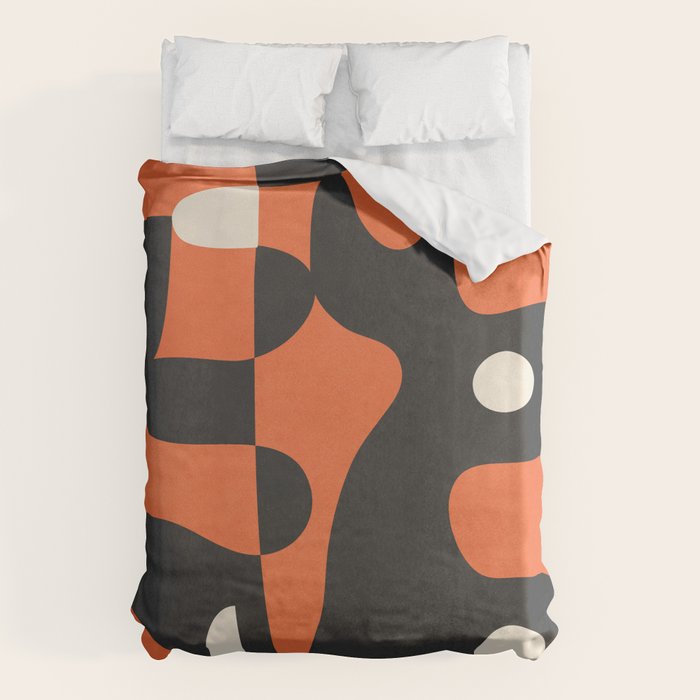 Modern Abstract Art Motion 2 Duvet Cover Gallery Image 1