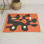 Modern Abstract Art Motion 2 Rug Gallery Image 1