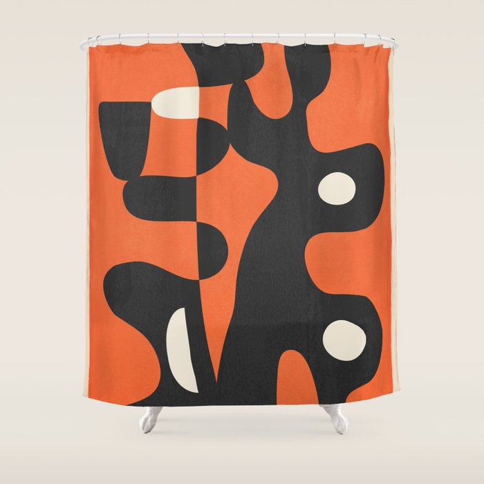 Modern Abstract Art Motion 2 Shower Curtain Gallery Image 1