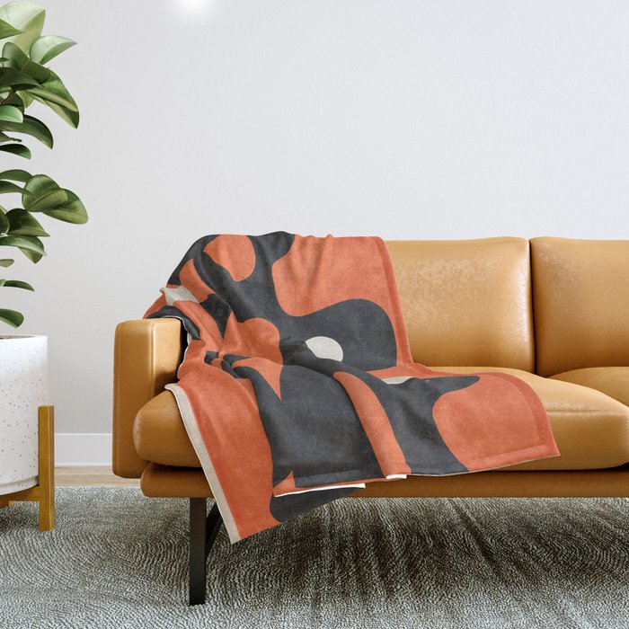 Modern Abstract Art Motion 2 Throw Blanket Gallery Image 1