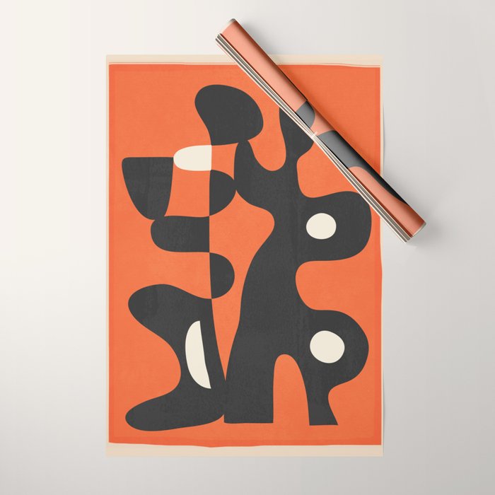Modern Abstract Art Motion 2 Wrapping Paper Gallery Image 1