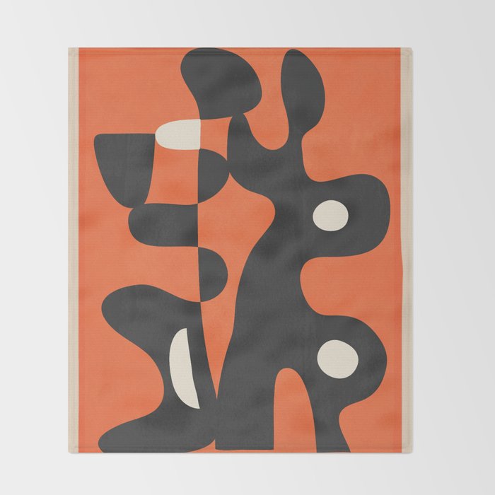 Modern Abstract Art Motion 2 Throw Blanket Gallery Image 2