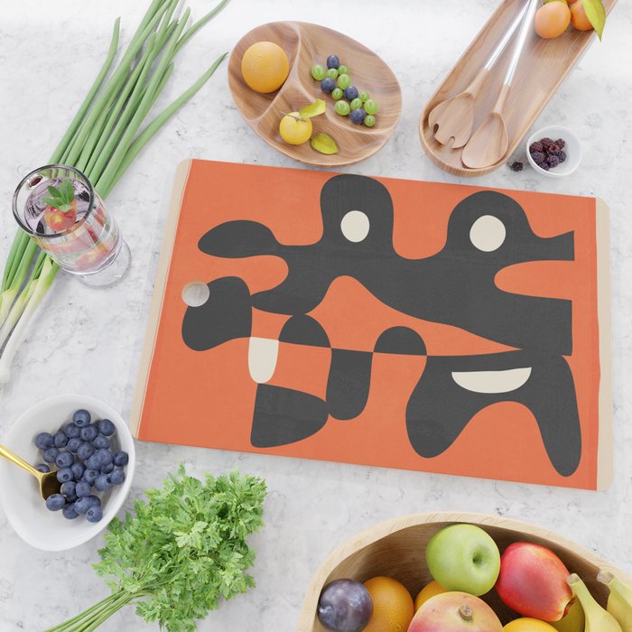Modern Abstract Art Motion 2 Cutting Board Gallery Image 2