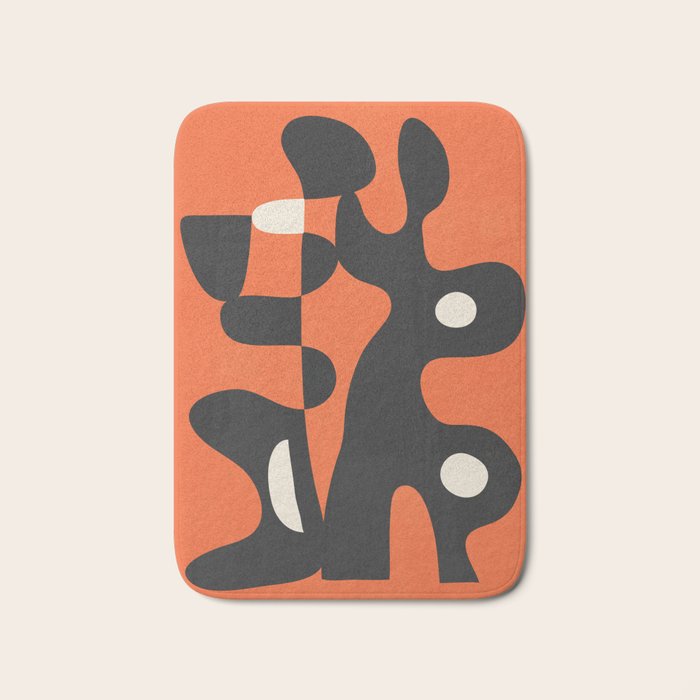 Modern Abstract Art Motion 2 Bath Mat Gallery Image 1