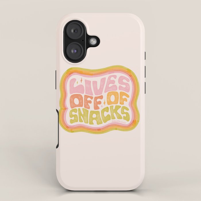 Lives Off Snacks iPhone Case Gallery Image 1
