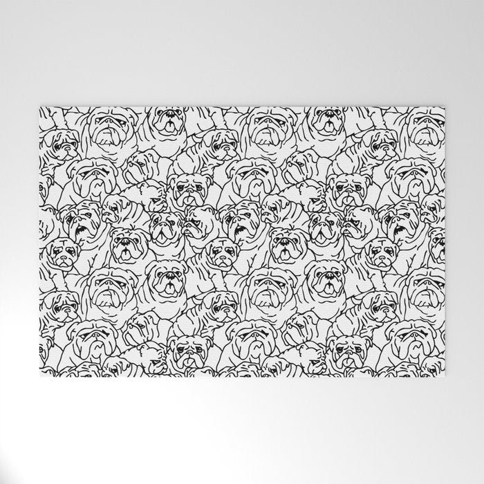 Oh English Bulldog Welcome Mat Gallery Image 1