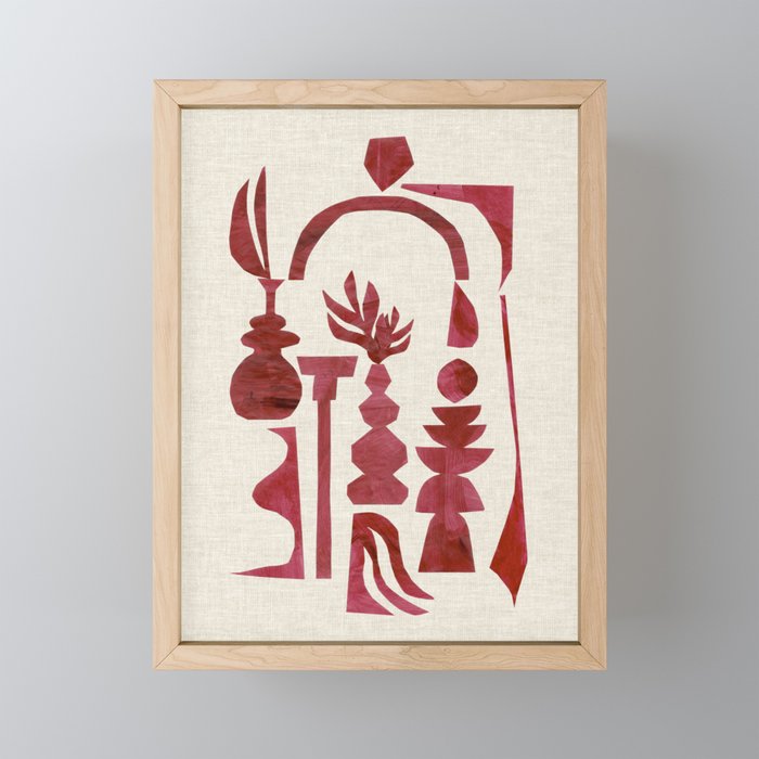 Crimson Arch  Mini Art Print Gallery Image 1