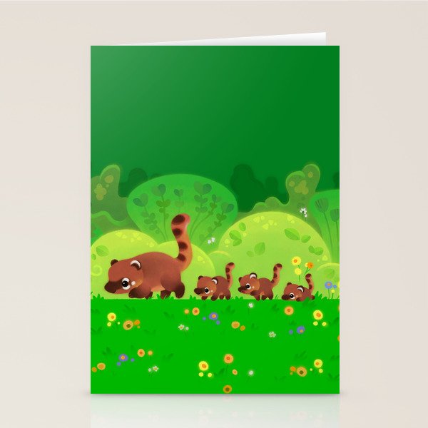 Coati family Stationery Card Gallery Image 2