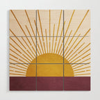 Marsala Sunset Wood Wall Art Gallery Image 1