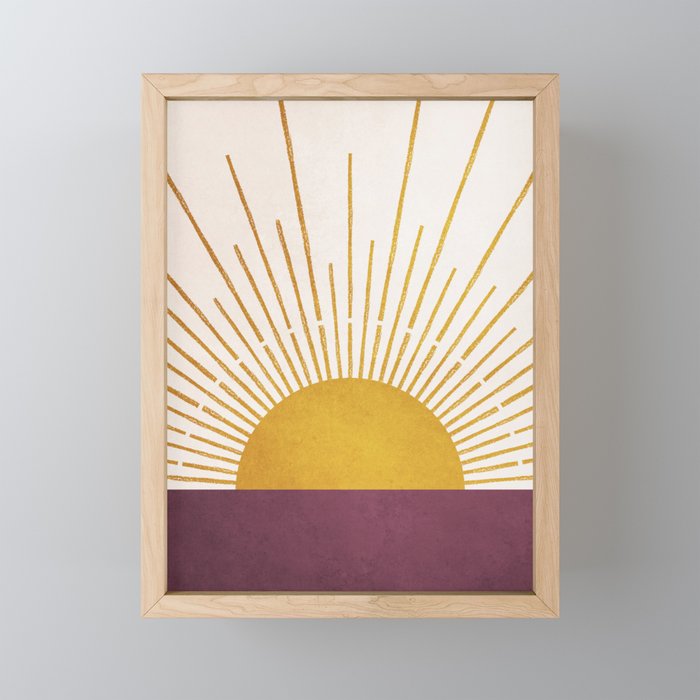 Marsala Sunset Mini Art Print Gallery Image 1