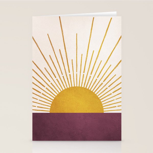 Marsala Sunset Stationery Card Gallery Image 2