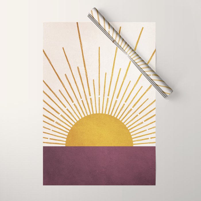 Marsala Sunset Wrapping Paper Gallery Image 1
