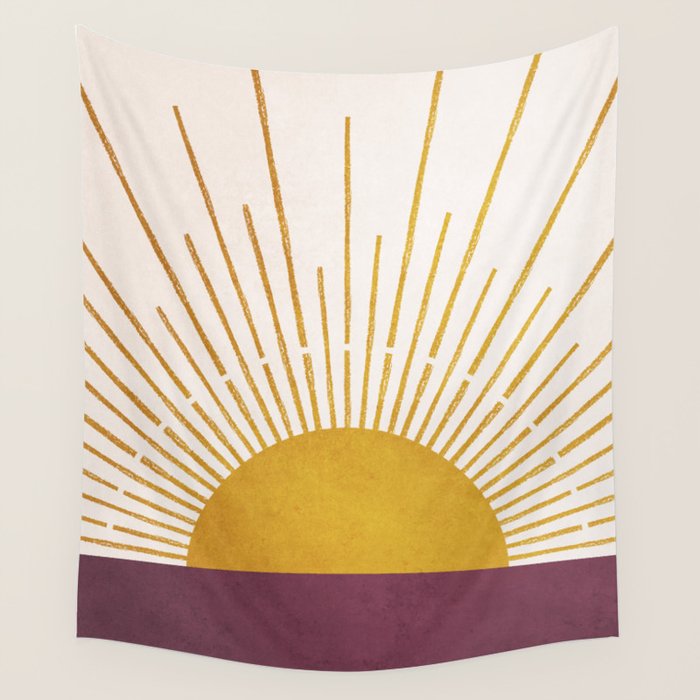 Marsala Sunset Wall Tapestry Gallery Image 4