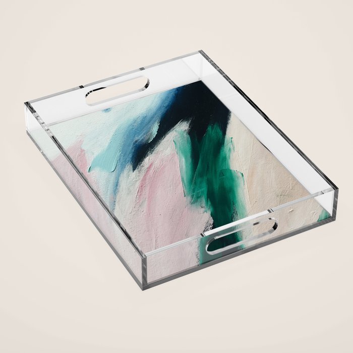 Abstract Oil Painting No. 47 Acrylic Tray Gallery Image 1