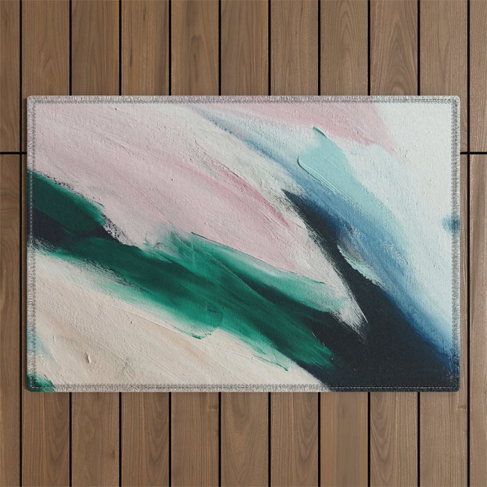Abstract Oil Painting No. 47 Outdoor Rug Gallery Image 1