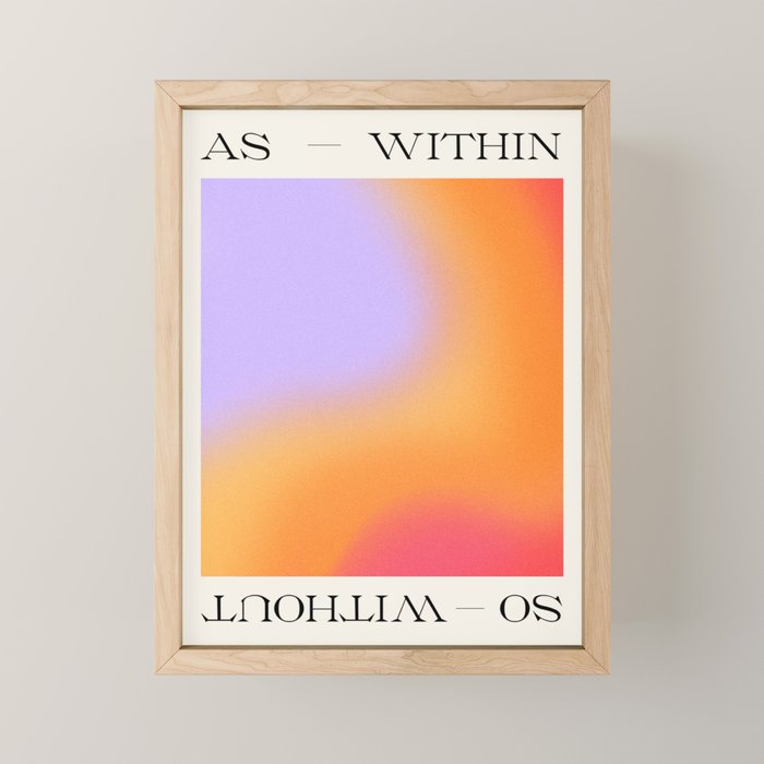 As Within So Without Art Print Mini Art Print Gallery Image 1