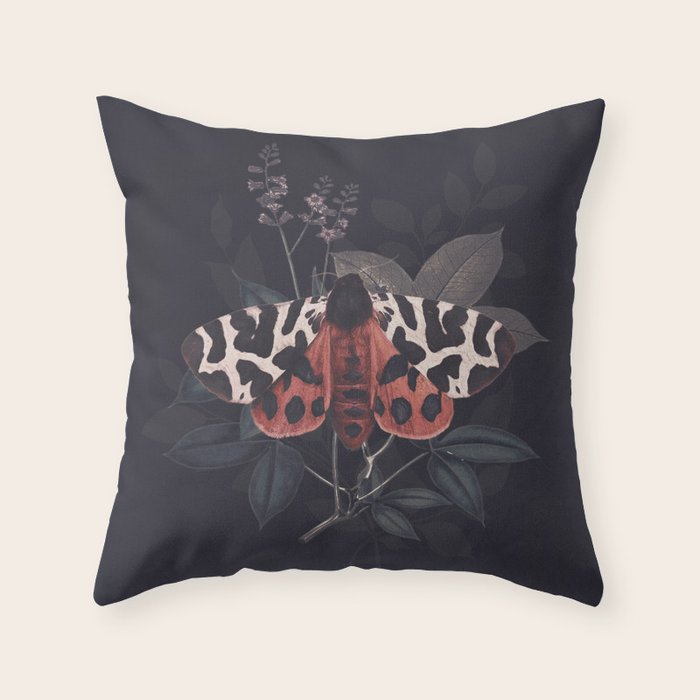 Night Butterfly Throw Pillow Gallery Image 1