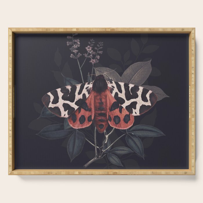 Night Butterfly Serving Tray Gallery Image 1