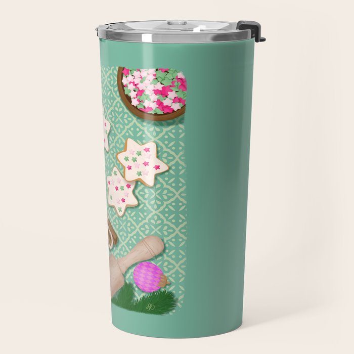 Whimsical Festive Holiday Baking Travel Mug Gallery Image 2