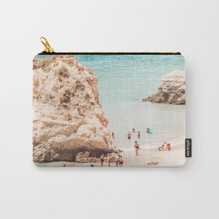Aerial Beach Print - Ocean (part one of a diptych) Sea Travel photography Carry All Pouch Gallery Image 1