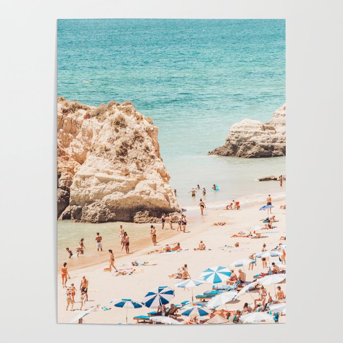 Aerial Beach Print - Ocean (part one of a diptych) Sea Travel photography Poster Gallery Image 1
