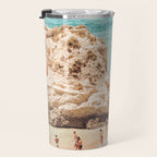 Aerial Beach Print - Ocean (part one of a diptych) Sea Travel photography Travel Mug Gallery Image 3