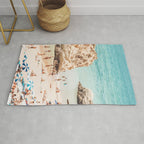 Aerial Beach Print - Ocean (part one of a diptych) Sea Travel photography Rug Gallery Image 1