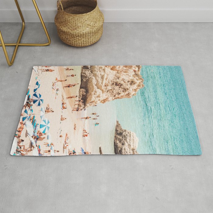 Aerial Beach Print - Ocean (part one of a diptych) Sea Travel photography Rug Gallery Image 1