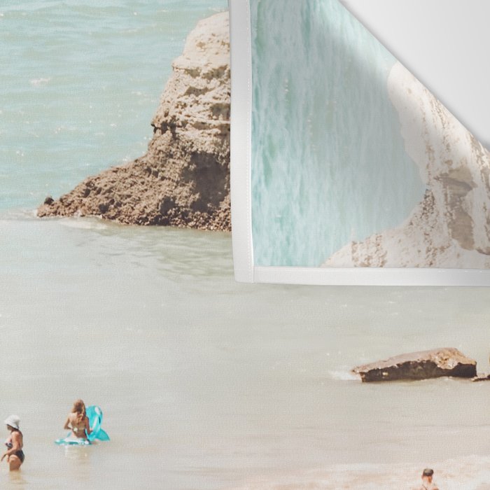 Aerial Beach Print - Ocean (part one of a diptych) Sea Travel photography Wall Tapestry Gallery Image 3
