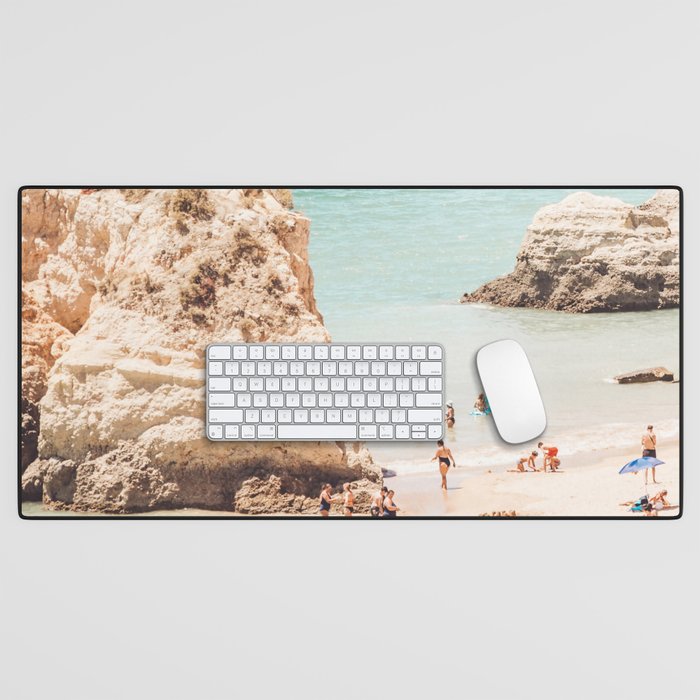 Aerial Beach Print - Ocean (part one of a diptych) Sea Travel photography Desk Mat Gallery Image 1
