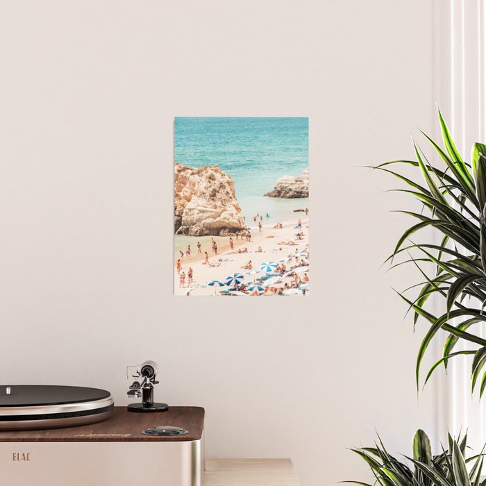 Aerial Beach Print - Ocean (part one of a diptych) Sea Travel photography Poster Gallery Image 2