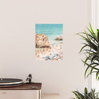 Aerial Beach Print - Ocean (part one of a diptych) Sea Travel photography Poster Gallery Image 2