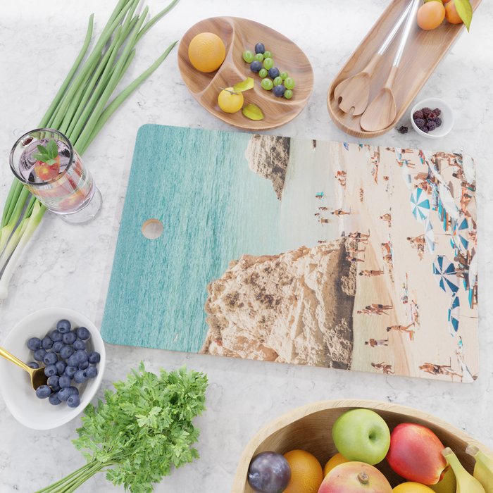 Aerial Beach Print - Ocean (part one of a diptych) Sea Travel photography Cutting Board Gallery Image 2