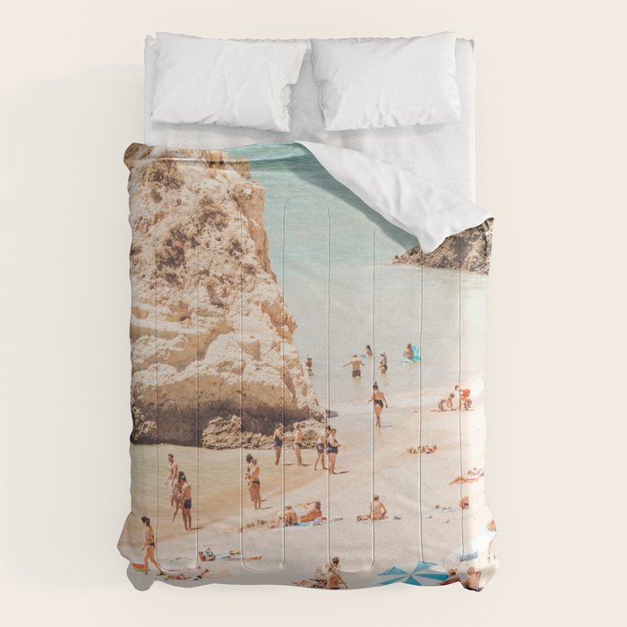Aerial Beach Print - Ocean (part one of a diptych) Sea Travel photography Comforter Gallery Image 6