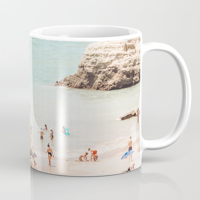 Aerial Beach Print - Ocean (part one of a diptych) Sea Travel photography Coffee Mug Gallery Image 1